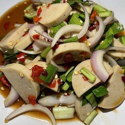 ยำหมูยอหมูสับน้ำปลาร้า