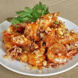 กับข้าว ทอดกระเทียมพริกไทย