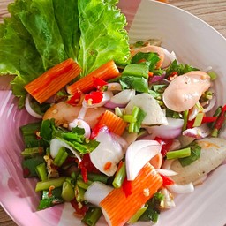 ยำๆผัดๆร้านอาหารน้องสตาร์ หมู่บ้านกัสโต้เทพารักษ์
