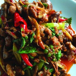 กับข้าว ผัดเผ็ดเป็ด