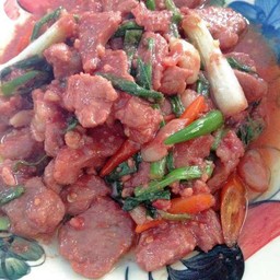 กับข้าว ผัดเต้าหู้ยี้