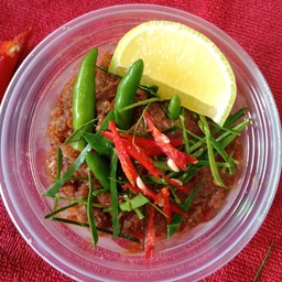 แจ่วบองปลาร้าผัดหอมเครื่องสด(สินค้าขายดี)