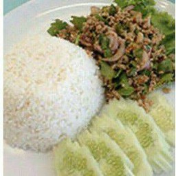 ลาบเป็ดราดข้าว