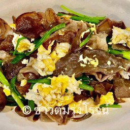เห็ดหูหนูผัดไข่
