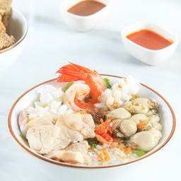 ข้าวต้มปลาเก๋ารวมมิตร+หอย