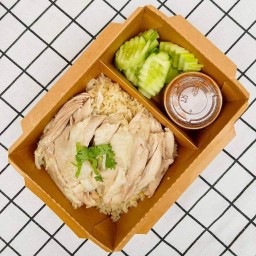 โกวสัน ข้าวมันไก่ สิงคโปร์ 鸡油饭 ข้าวมันกะเพรา