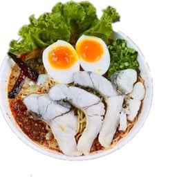บะหมี่ต้มยำปลากระพงไข่หวาน