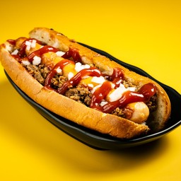 Hotdog with BBQ Australian Beef