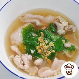 เกาเหลาตำลึง หมูหมักอย่างเดียว