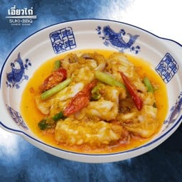 ปลาหมึกผัดไข่เค็ม