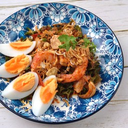 ยำถั่วพลูกุ้ง