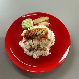 ข้าวหน้าเป็ด+หมูกรอบ