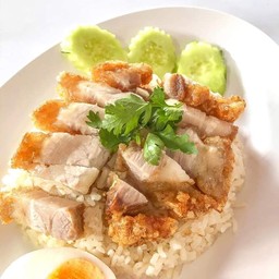 ข้าวหมูกรอบ