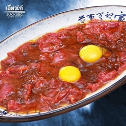 สุกี้ยากี้เนื้อ (ไม่รวมชุดผัก)