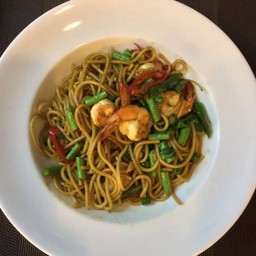 สปาเก็ตตี้ขี้เมา กุ้ง