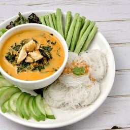 แกงปูใบชะพลู หมี่ขาว