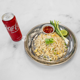 [อร่อยซ่ากับโค้ก] Set ข้าวผัดปู + โค้ก