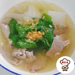 เกาเหลา เนื้อหมักตำลึง