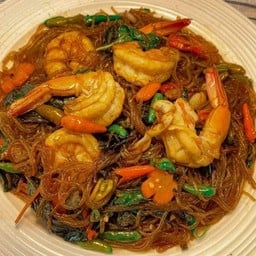 วุ้นเส้นผัดกระเพรากุ้ง