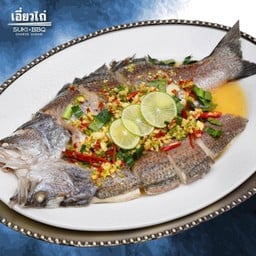 ปลากะพงนึ่งมะนาว