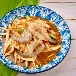 ตำกุ้งสด