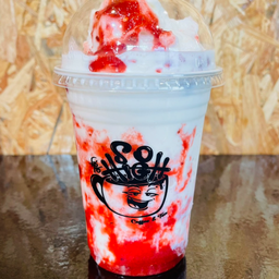 นมสดปั่นสตอเบอรี่-