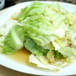 ผัดกะหล่ำปลีน้ำมันหอย (กลับข้าว )