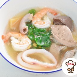 เกาเหลา รวมมิตรตำลึง (หมู + ทะเล)