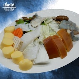 เนื้อปลาเต๋าเต้ยหม้อไฟ