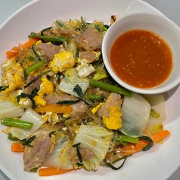 สุกี้แห้งหมูหมัก