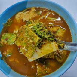 แกงส้มกุ้ง+ชะอมทอด