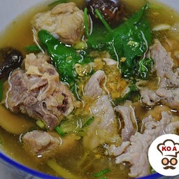 เกาเหลา ซี่โครงหมูตุ๋น + หมูตุ๋นตำลึง