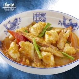 เนื้อปูก้อนผัดไข่เค็ม จานเล็ก