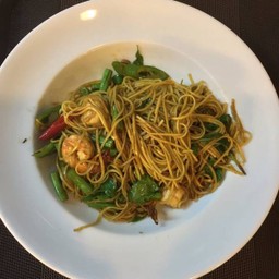 หมี่เบตงผัดขี้เมา กุ้ง