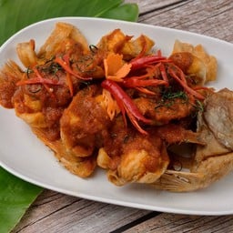 ฉู่ฉี่ปลาทับทิมทอด