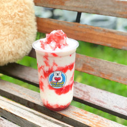 สตรอว์เบอร์รี่โยเกิร์ตปั่น