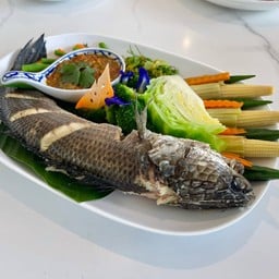 ปลาช่อนนึ่งแจ่ว