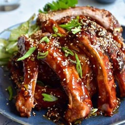 ซี่โครงหมูอบซอสเกาหลี