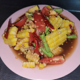 ตำปลาร้าข้าวโพด