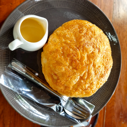 โรตีโป่ง นม+น้ำตาล