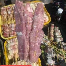 หม่าล่าเนื้อหมูชุด 6 ไม้