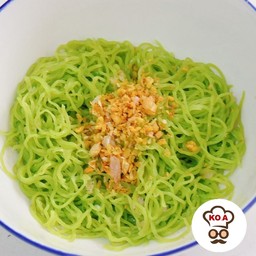 บะหมี่หยก โรยกระเทียมเจียว 2 ก้อน
