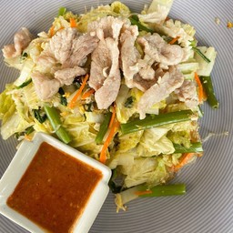 สุกี้แห้งหมู