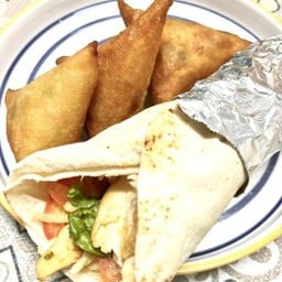 เนื่อผสมไก่เพิ่มซีส+ซัมมูซา