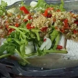 ปลากะพงนึ่งมะนาว