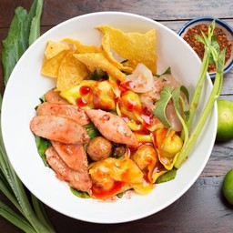 เกี๊ยวกุ้ง เย็นตาโฟ