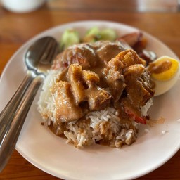 ข้าวหมูแดงหมูกรอบ