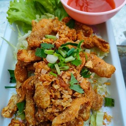 เอ็นไก่ทอดน้ำปลา