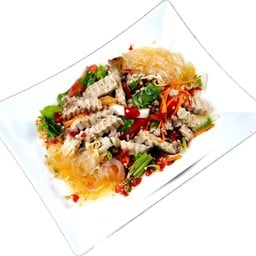 ยำวุ้นเส้นหมูสับหมูยอ