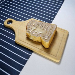 ขนมปังปิ้งไมโล+นมข้น